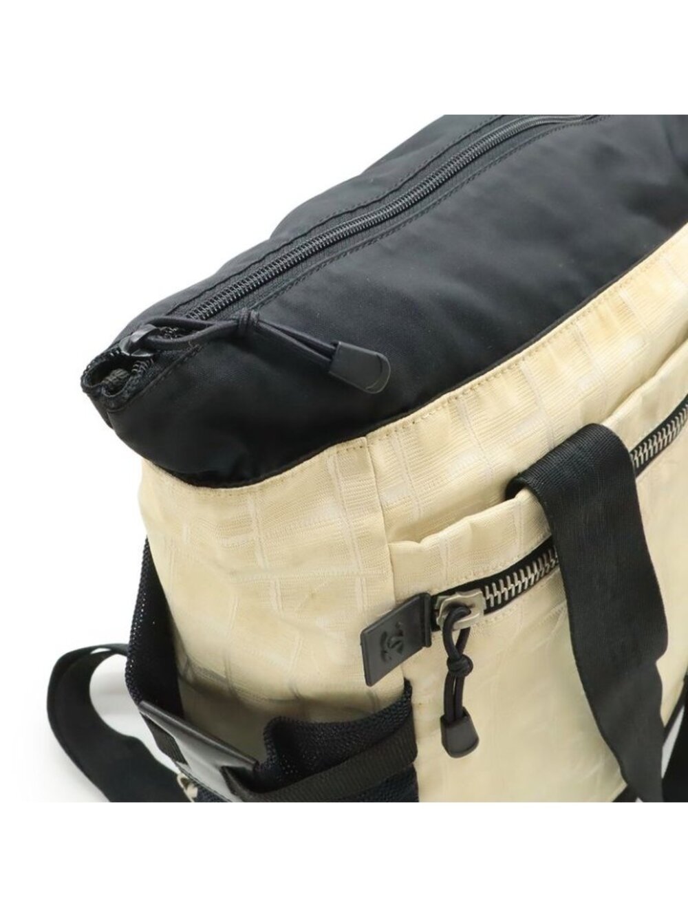 ★SOLD★ Chanel New Travel Line Sports Tote Bag 2-Way Backpack Nylon - Picture 5 of 9